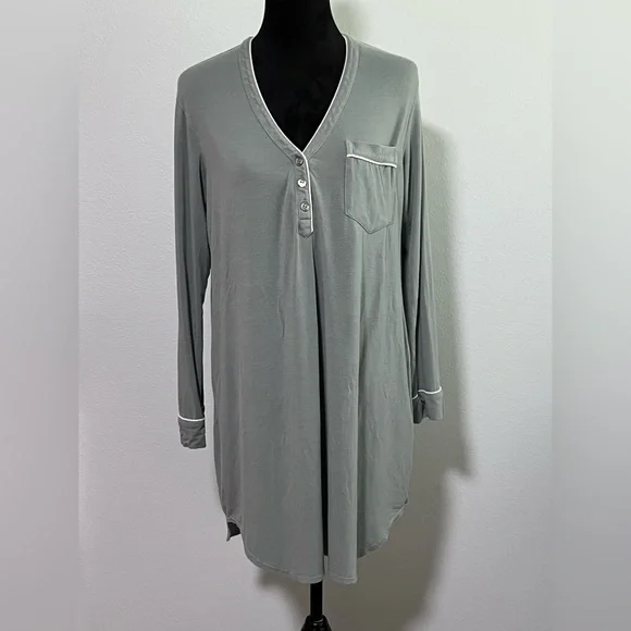 UGG Long Sleeve Modal Midi Nightgown - S - Picture 1 of 5